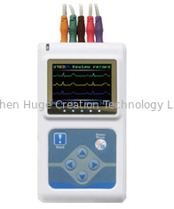 China Dynamic ECG System 2AA Battery 3 Channel Holter ECG System with PC English Software supplier