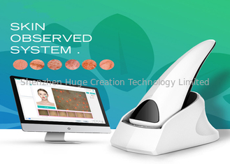 China High resolution red color facial skin analyzer machine for skin moisture/wrinkle supplier